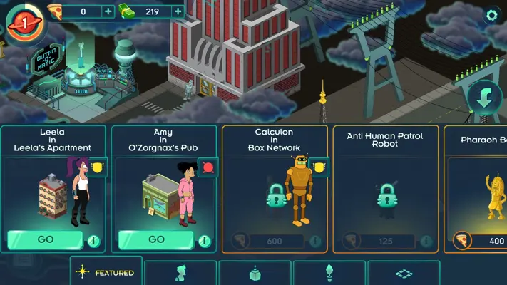 Futurama Worlds of Tomorrow android App screenshot 3